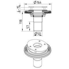 Line drawing of a penetration from the series Penetration-no welding.