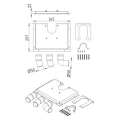 Line drawing of an other product from the series Tools-installation-drain.
