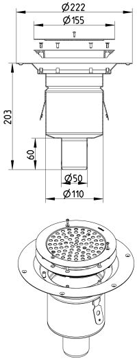 Line Drawing - Drain-Vinyl-155