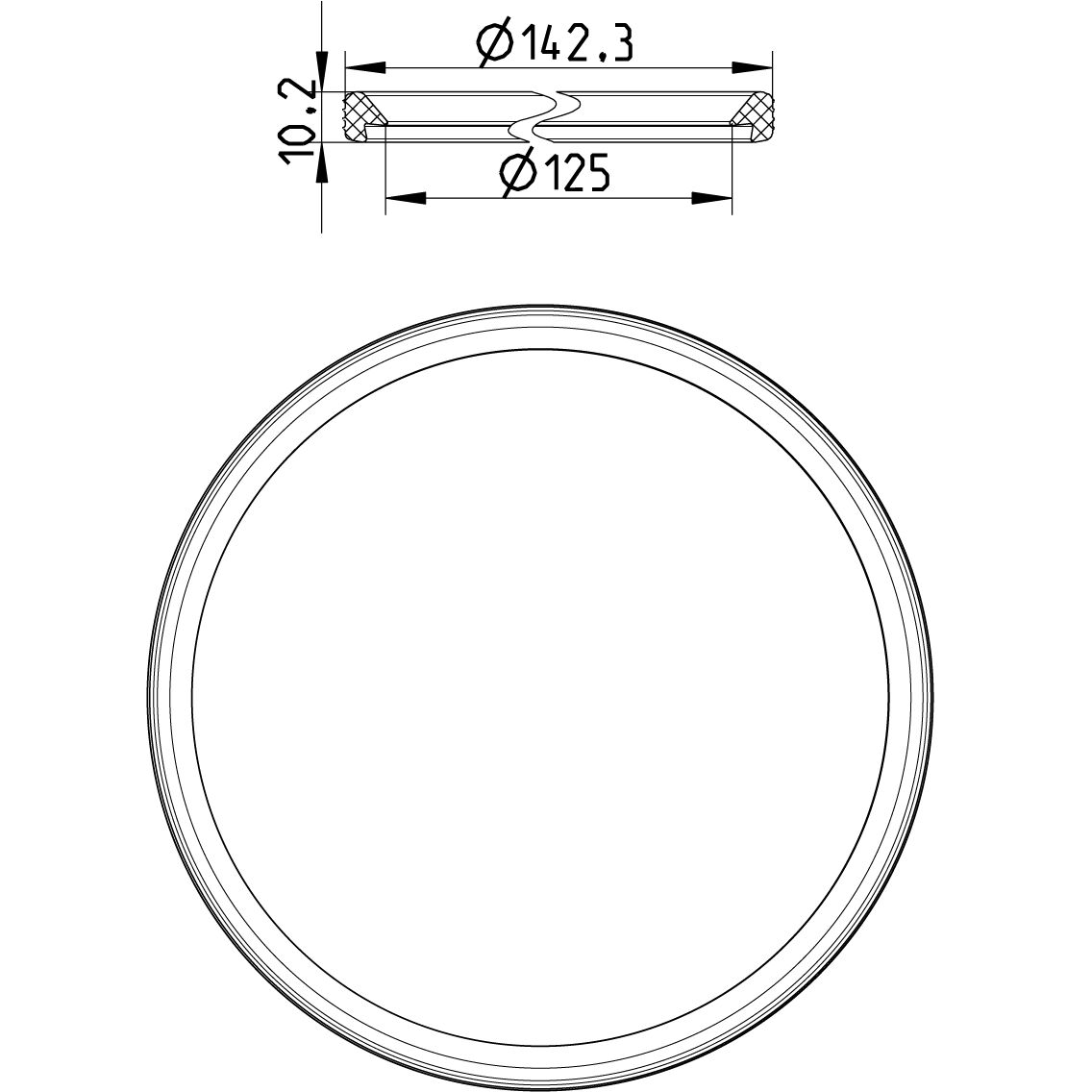 JOINT SIMPLE LEVRE A EMBOITER