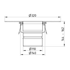 Line drawing of a lower part from the series Lower part-110.