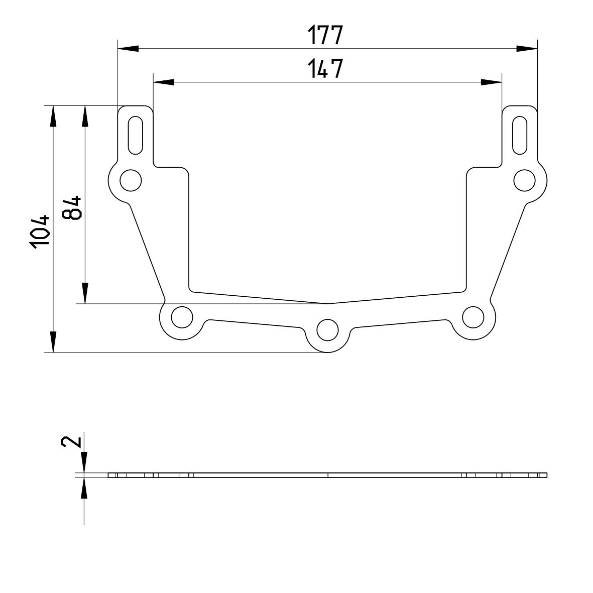 Line drawing of an other product from the series Spare parts-drain.