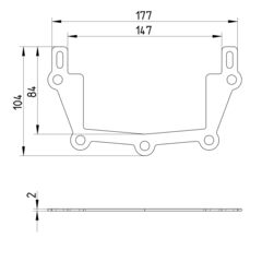 Line drawing of an other product from the series Spare parts-drain.